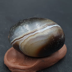 Ancient Antique Agate Suleimani Bead Pure Patterns Amulet Religious Antiquities