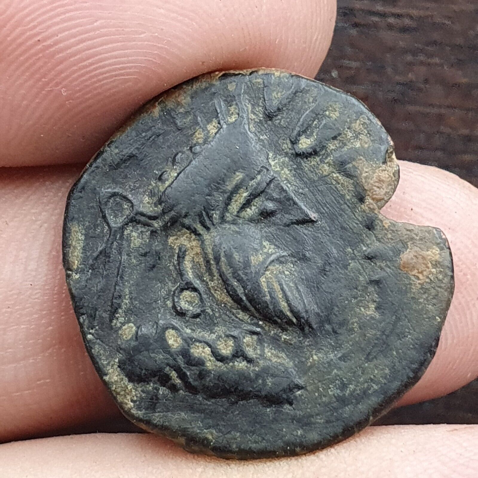 Ancient Antique Rare SASANIAN Kushan Empire Bronze Coin (Circa 55-105AD) CNL#6