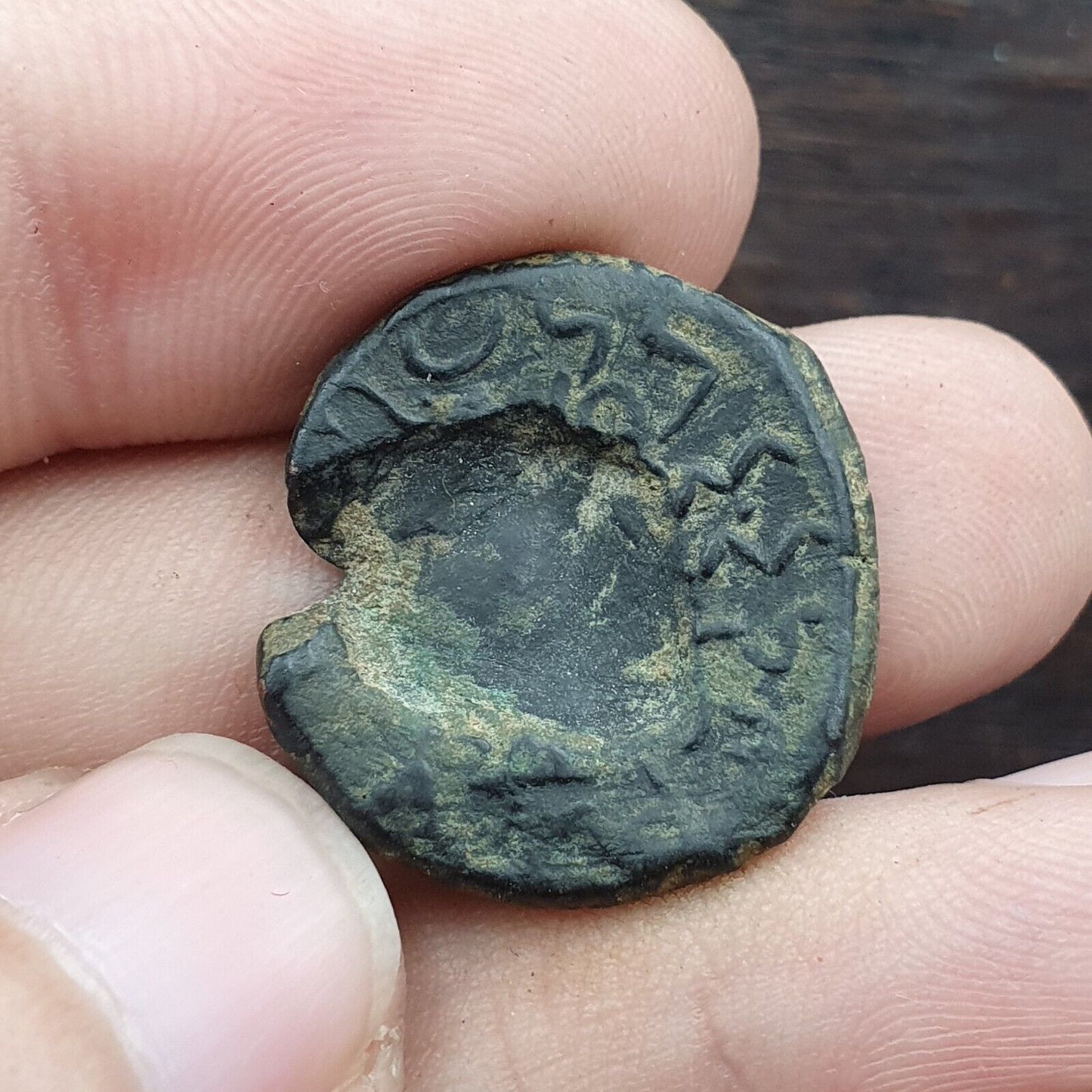 古代古董稀有薩珊貴霜帝國銅幣（約公元 55-105 年）CNL#6