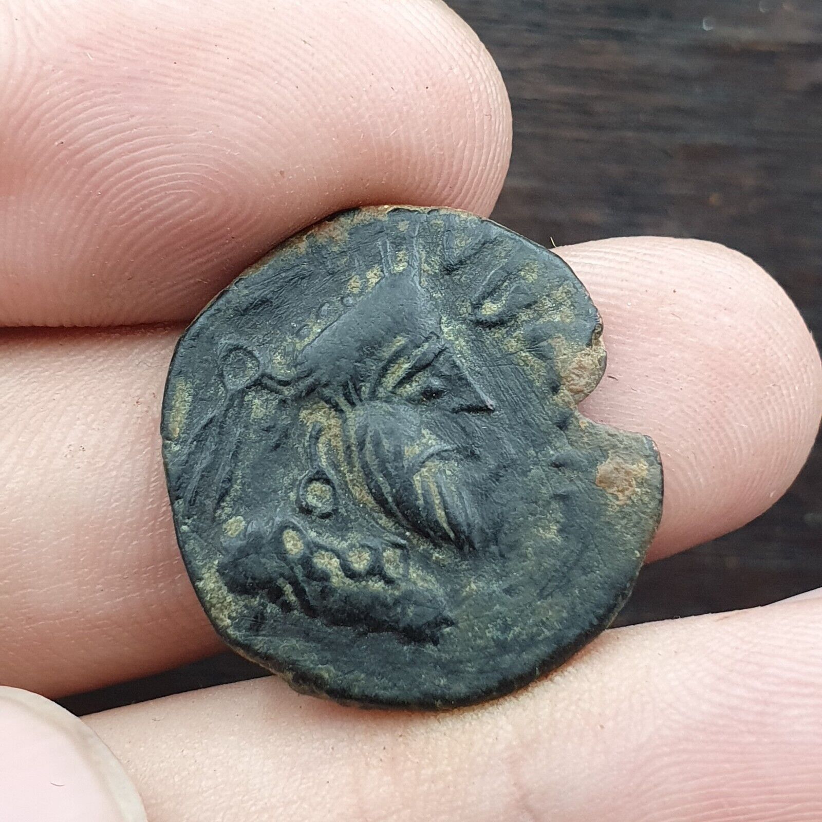 Ancient Antique Rare SASANIAN Kushan Empire Bronze Coin (Circa 55-105AD) CNL#6