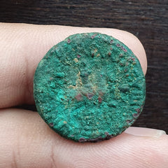 Ancient Antique Rare Greek Kushan Empire Bronze Coin (Circa 55-105AD) CNL#2