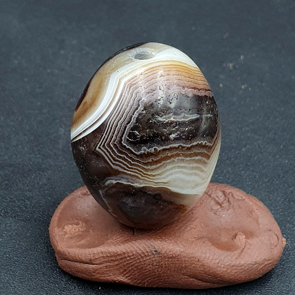Ancient Antique Agate Suleimani Bead Pure Patterns Amulet Religious Antiquities
