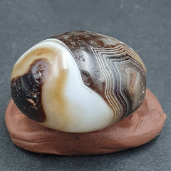 Ancient Antique Agate Suleimani Bead Pure Patterns Amulet Religious Antiquities