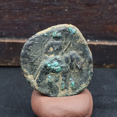Ancient Antique Rare Indo Greco Greek Kushan Bronze Coin (155-189AD) CNL1