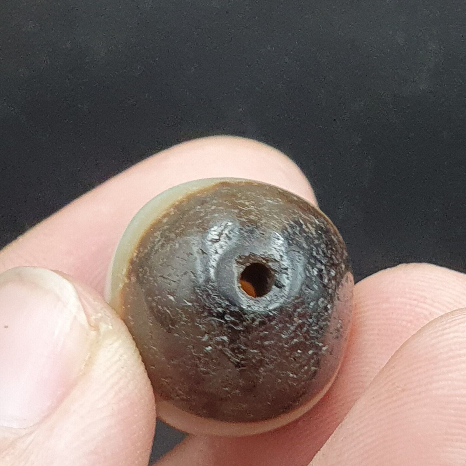 Lot 3 Suleimani Old Bead Pure Patterns Agate Amulet Religious Antiquities