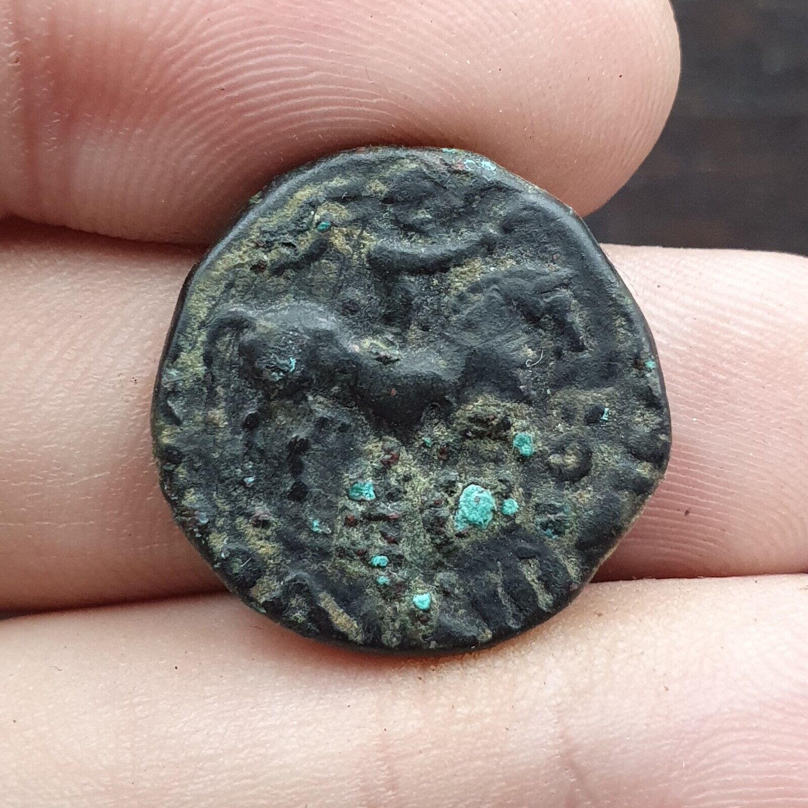Ancient 1 Tetradrachm 80-100 Kushan Empire (60-375) Bronze Vima Takto  CNL#7