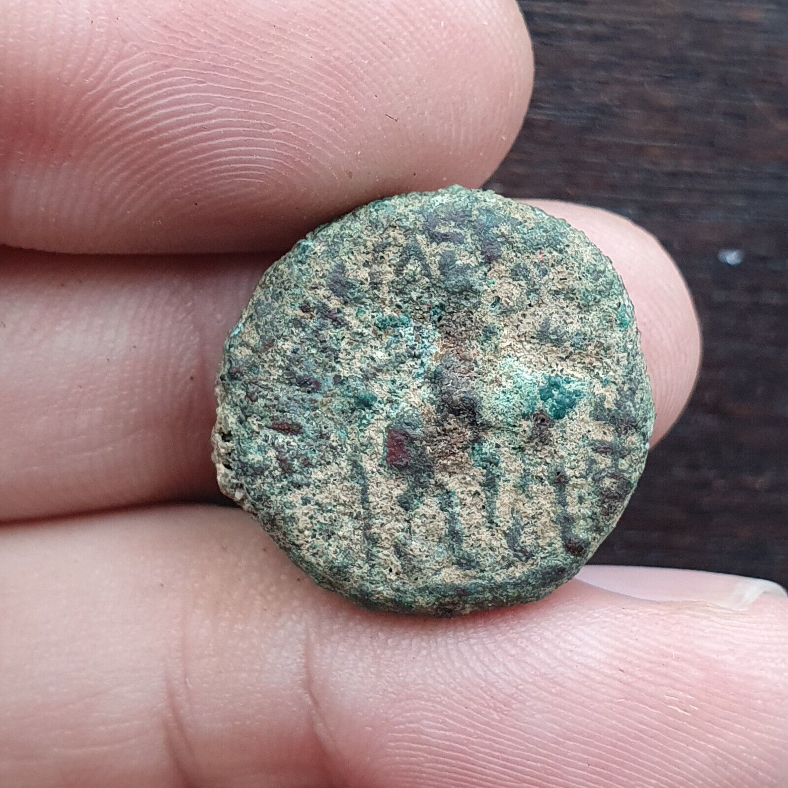 Ancient Antique Rare Greek Kushan Empire Bronze Coin (Circa 55-105AD) CNL#3