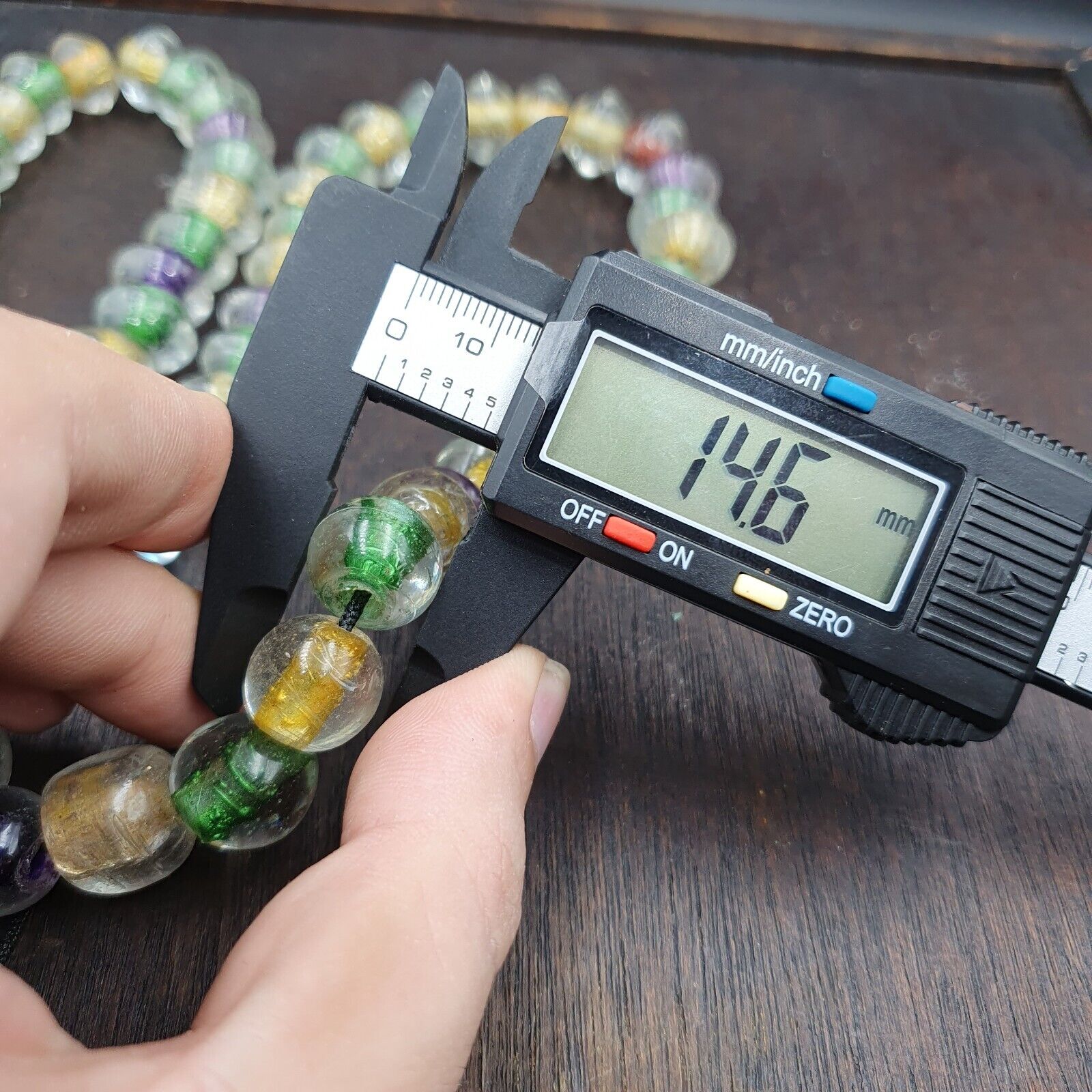 Vintage Handcrafted Hand Blown Lampwork Glass Beads strand Crafts Rare