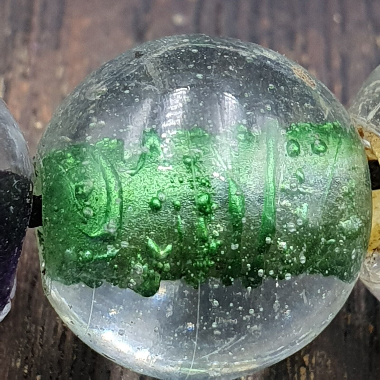 Vintage Handcrafted Hand Blown Lampwork Glass Beads strand Crafts Rare