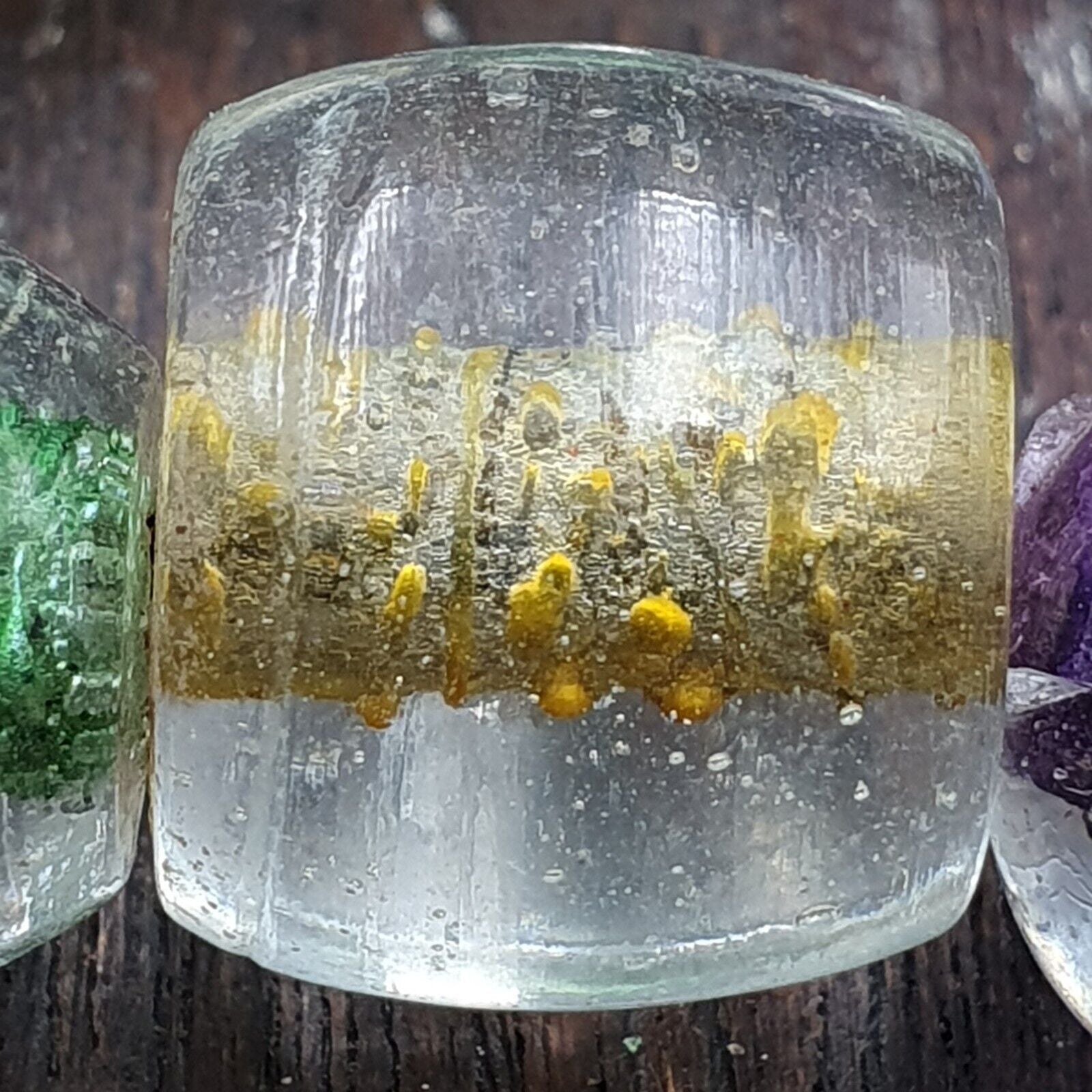 Vintage Handcrafted Hand Blown Lampwork Glass Beads strand Crafts Rare