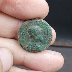 Genuine ANCIENT GREEK ROMAN BYZANTINE KUSHAN Coin Green Patina coin