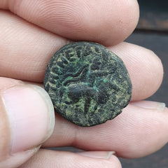 Genuine ANCIENT GREEK ROMAN BYZANTINE KUSHAN Coin Green Patina coin C13