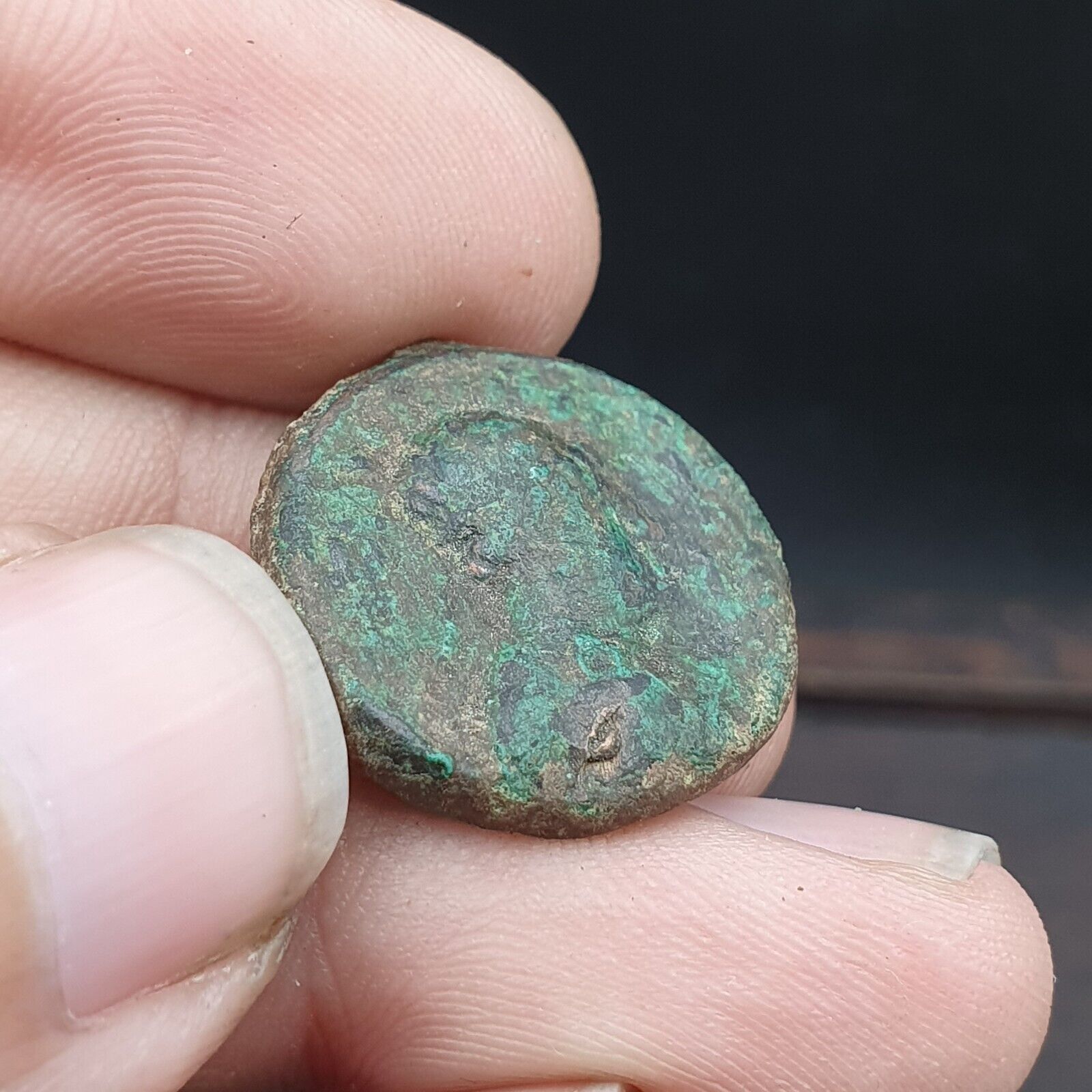 Genuine ANCIENT GREEK ROMAN BYZANTINE KUSHAN Coin Green Patina coin