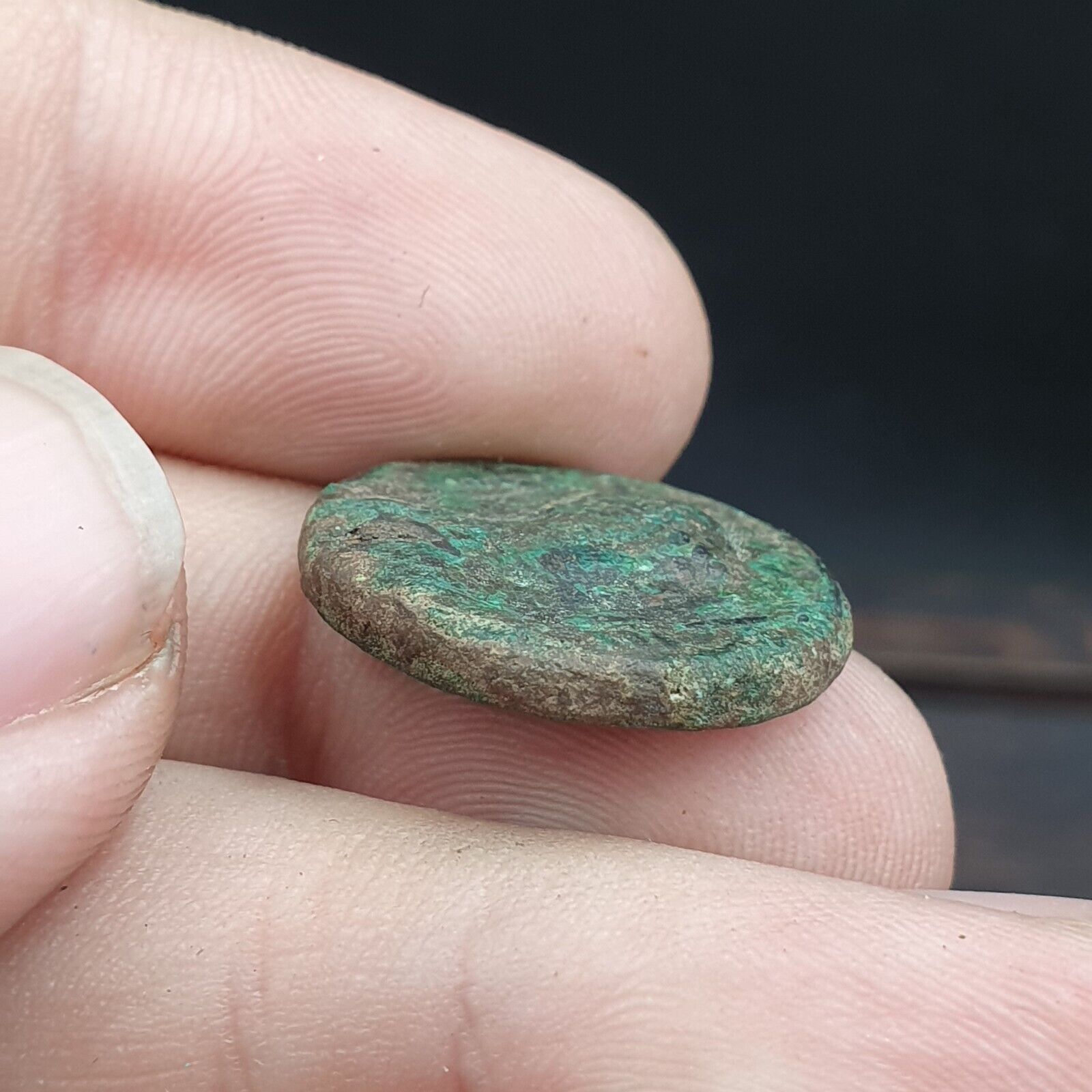 Genuine ANCIENT GREEK ROMAN BYZANTINE KUSHAN Coin Green Patina coin