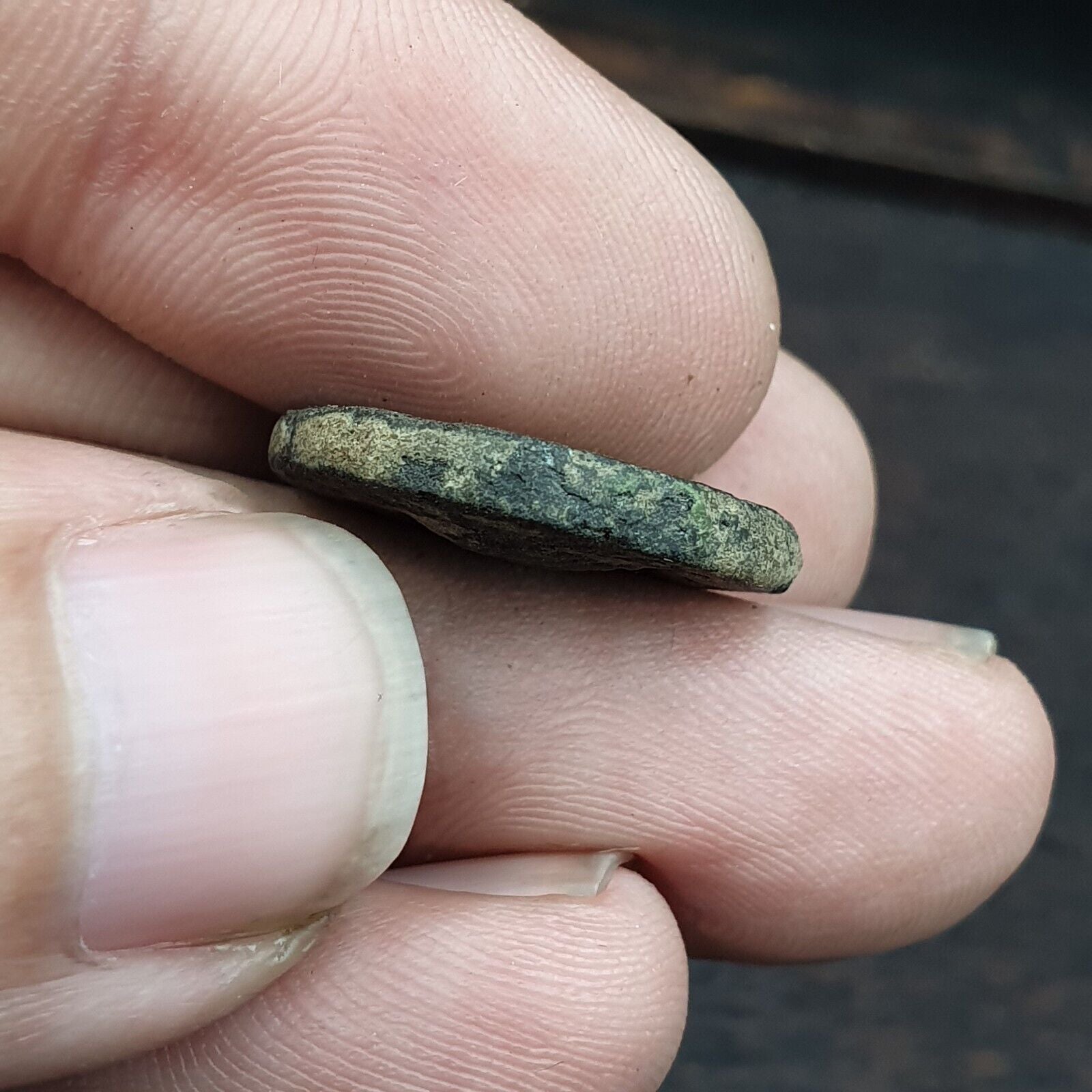 Genuine ANCIENT GREEK ROMAN BYZANTINE KUSHAN Coin Green Patina coin C14