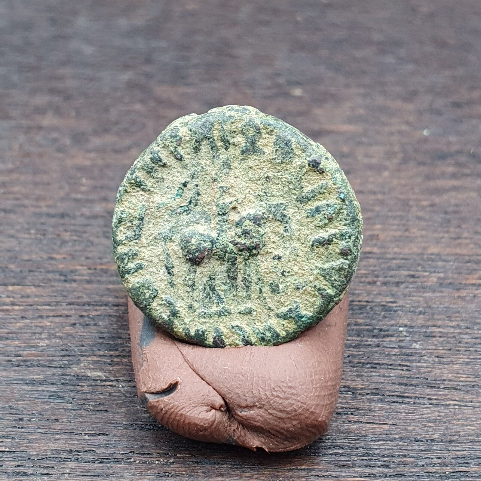 Genuine ANCIENT GREEK ROMAN BYZANTINE KUSHAN Coin Green Patina coin C15