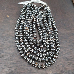 Lot 3 Old Tibetan Carving Yak Bone Necklace Tribal Decorated Beads Strands #B9