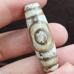 Rusted Agate Old Indo Tibetan Agate 2 Eye Agate stone Dzi  Bead Amulet