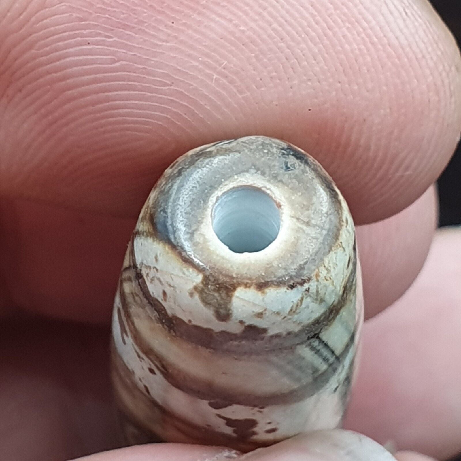 Rusted Agate Old Indo Tibetan Agate 2 Eye Agate stone Dzi  Bead Amulet