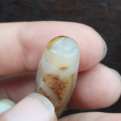 Agate Old Indo Tibetan Agate 2 Eye Agate stone Dzi  Bead Amulet