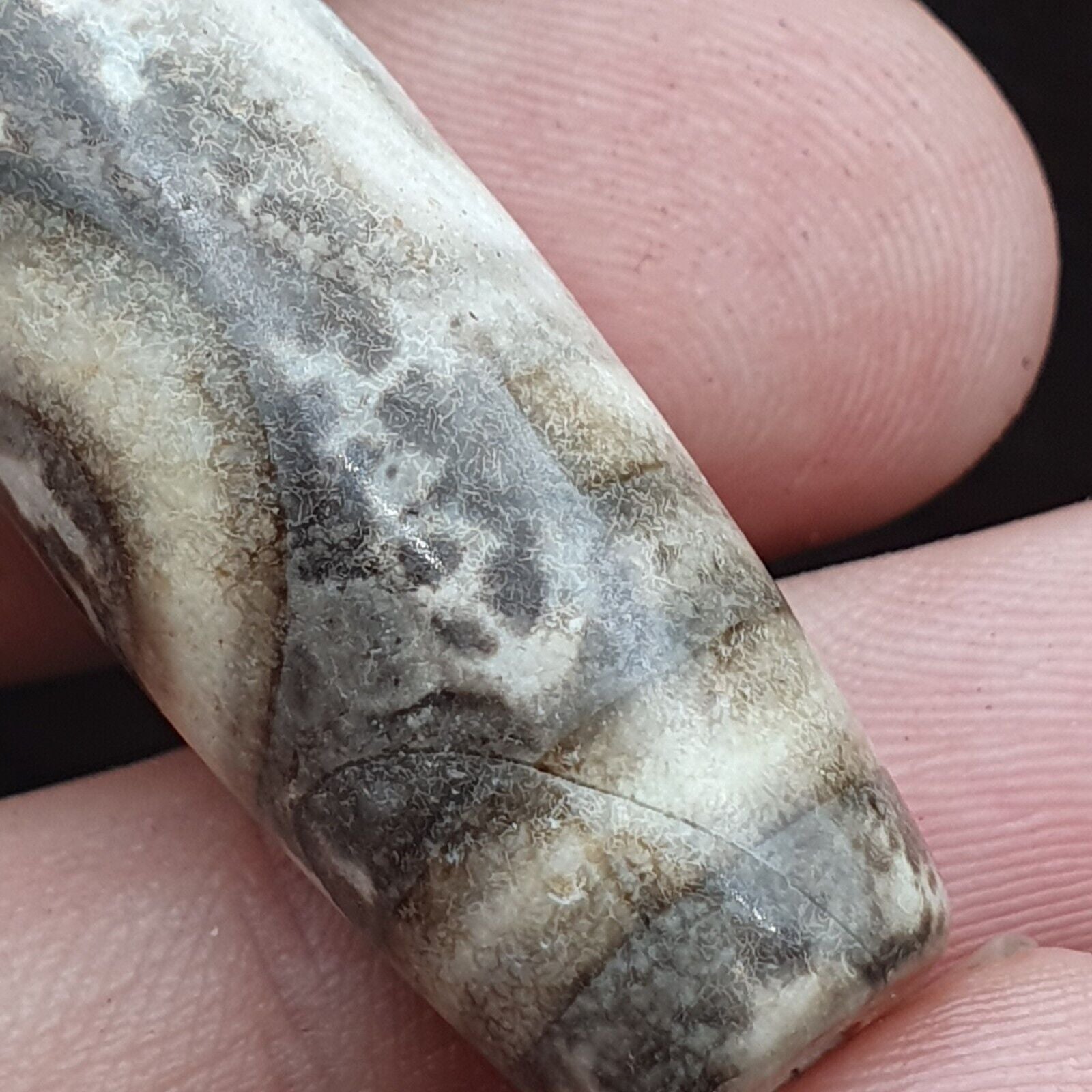Vintage Old Indo Tibetan Agate One Eye stone Dzi Bead Amulet