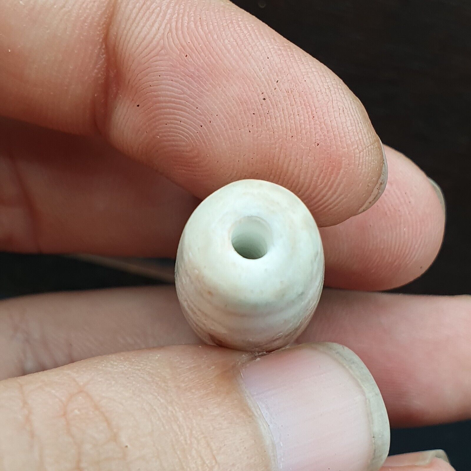 Vintage Old Indo Tibetan Agate One Eye stone Dzi Bead Amulet