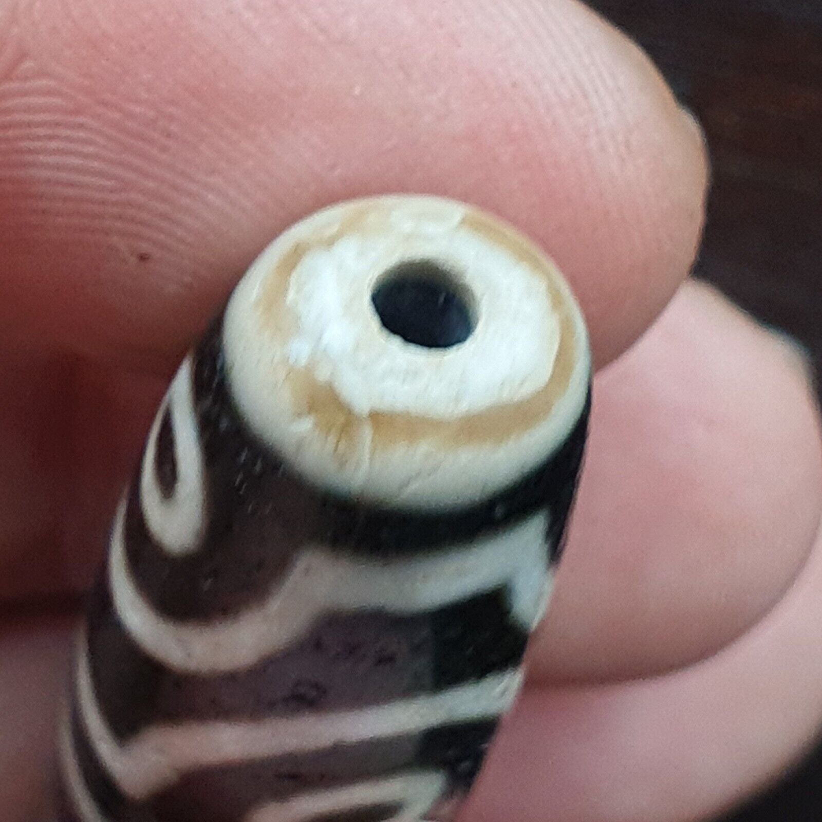 Tibetan 8 Eyes Antique dzi bead old amulet Agate rare Pattern Tibet gzi pendant