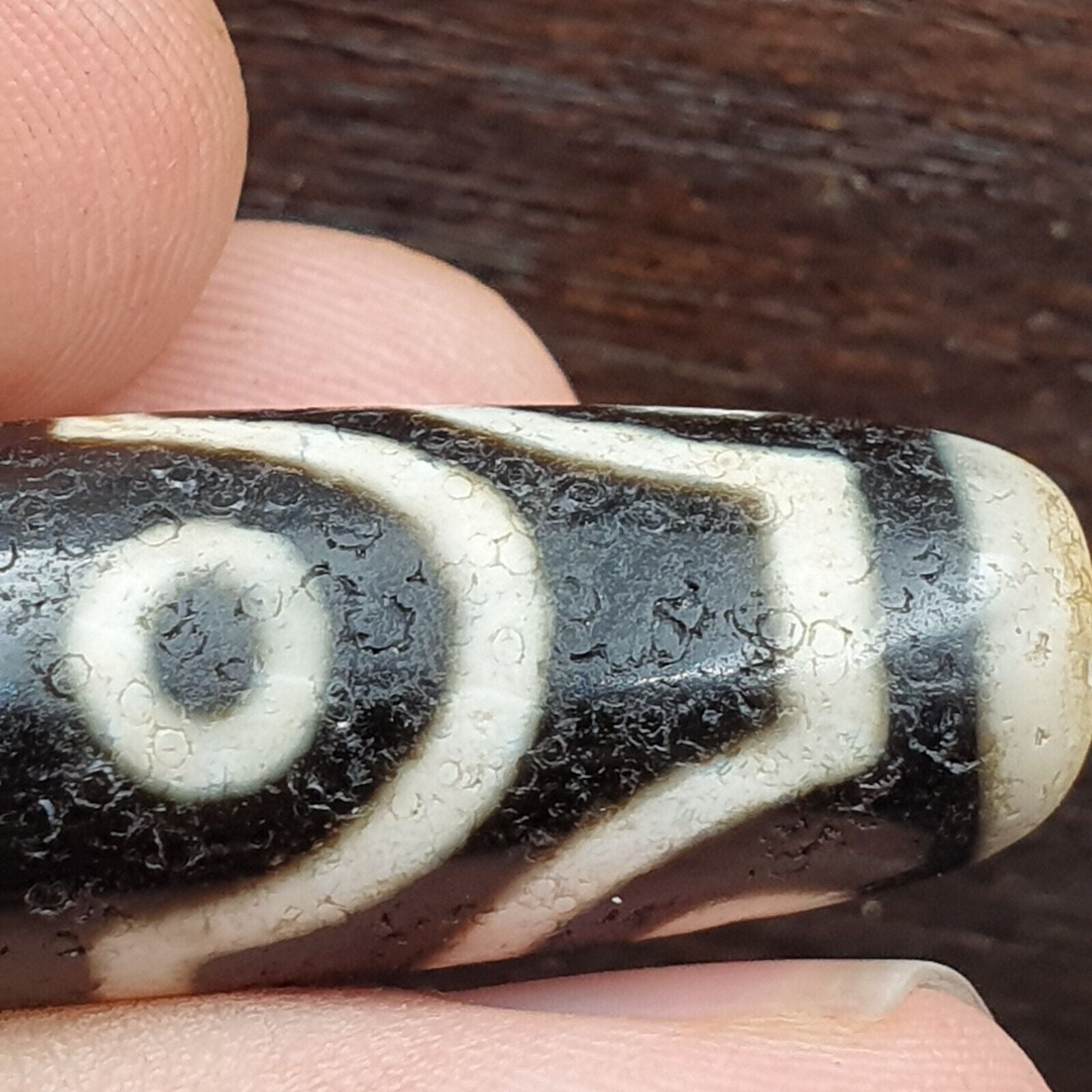 Tibetan 8 Eyes Antique dzi bead old amulet Agate rare Pattern Tibet gzi pendant