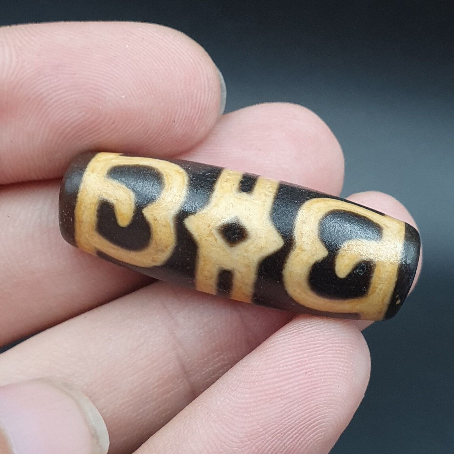 西藏天珠老護身符瑪瑙眼睛稀有圖案西藏天珠吊墜