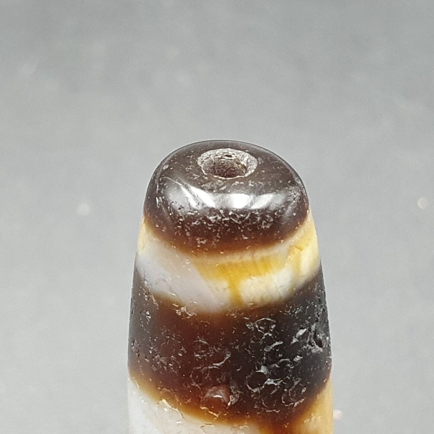 非常罕見的西藏天珠老護身符瑪瑙眼睛圖案西藏天珠吊墜