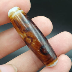 9 Eyes Very rare Tibetan dzi bead old amulet Antique Agate Tibet gzi pendant