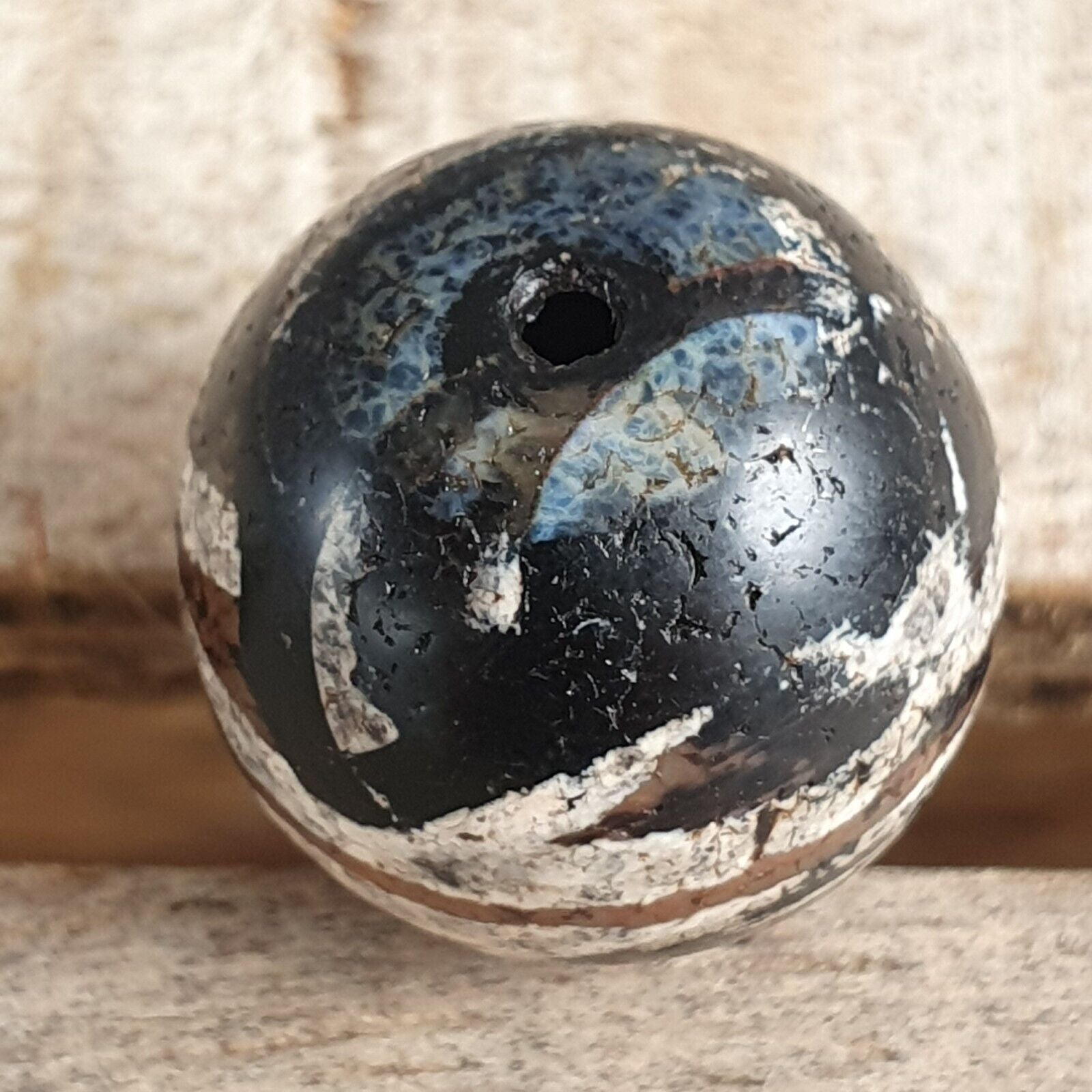 ETA-3 Antique Tibetan Etched Agate Bead Decorated Carnelian Beads