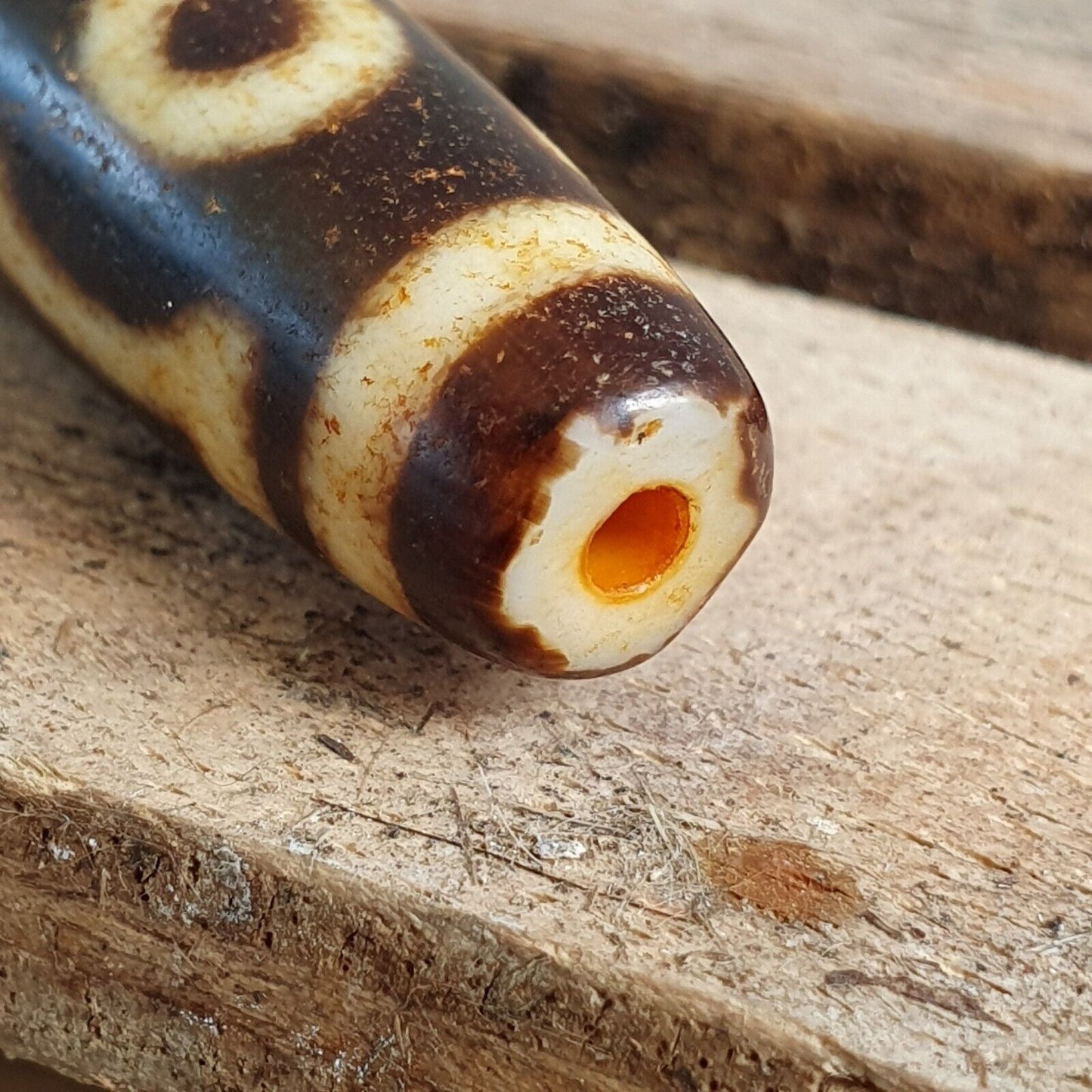 尼泊爾喜馬拉雅藏天珠三塔索 5 眼靈性護身符瑪拉珠