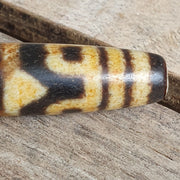 Rare antique double tasso Himalayan agate dzi bead – photo 6 of 8