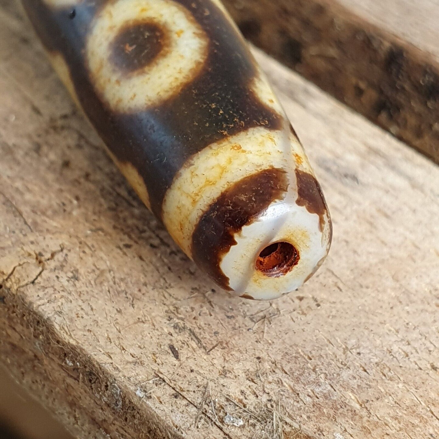 尼泊爾喜馬拉雅藏天珠三塔索 5 眼靈性護身符瑪拉珠