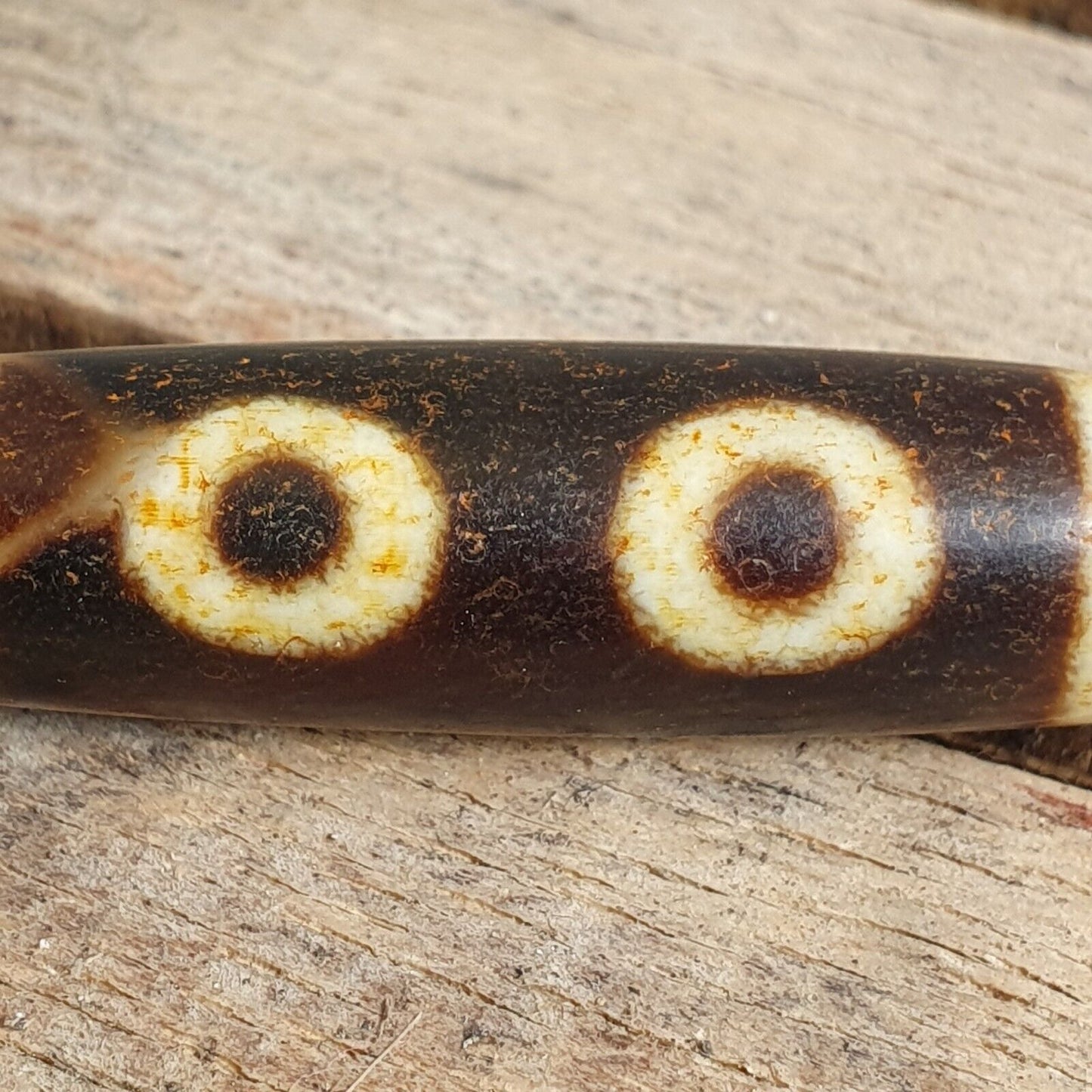 尼泊爾喜馬拉雅藏天珠三塔索 5 眼靈性護身符瑪拉珠