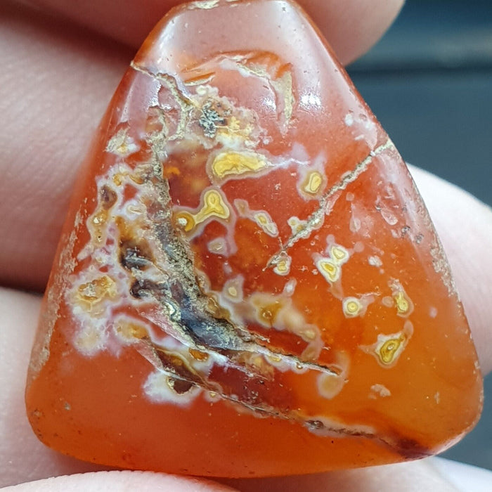 Very Rare Khorasan Antique Agate Stone Bead Amulet From Afghanistan