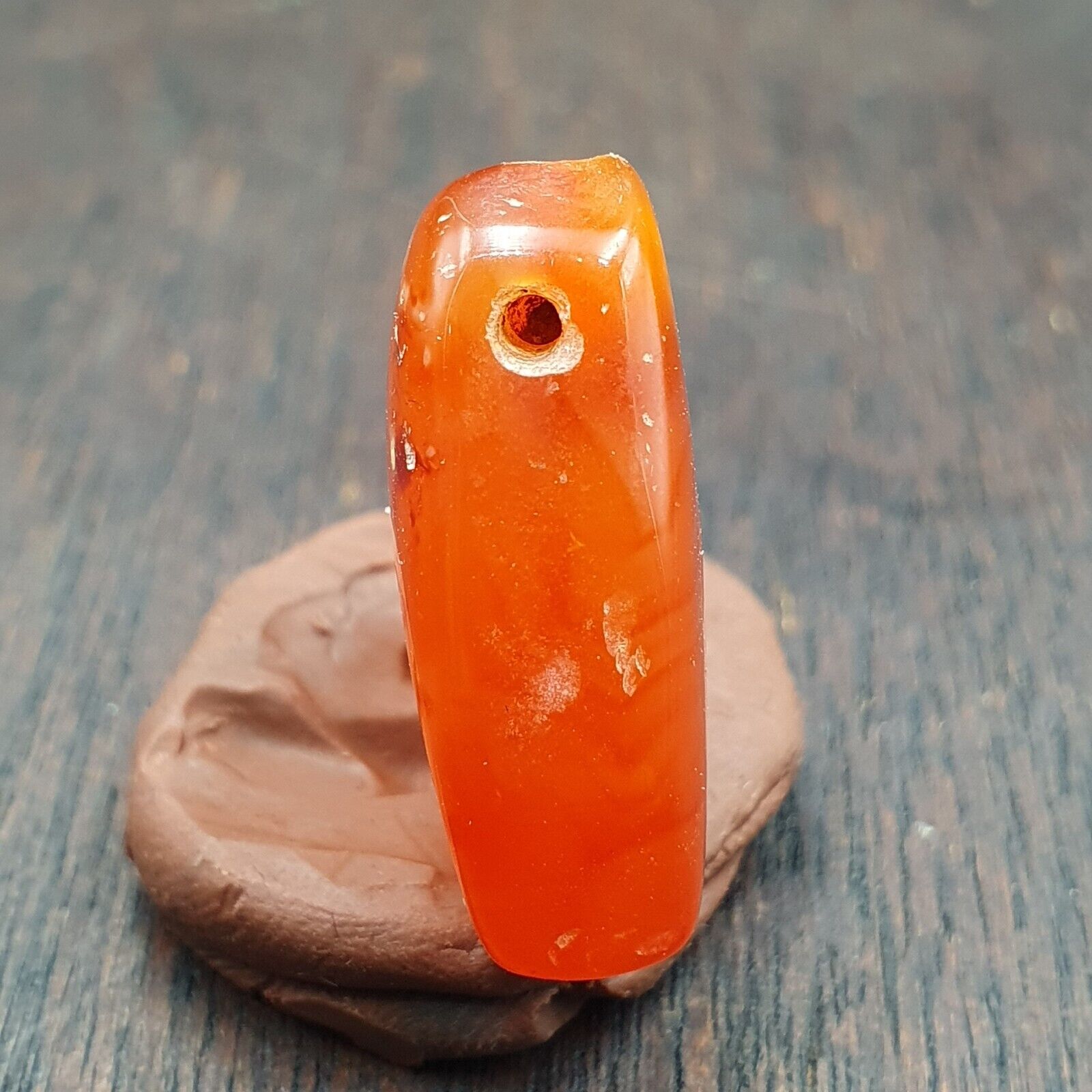 Carnelian Antique RED agate stone Bead Amulet pendant from Afghanistan
