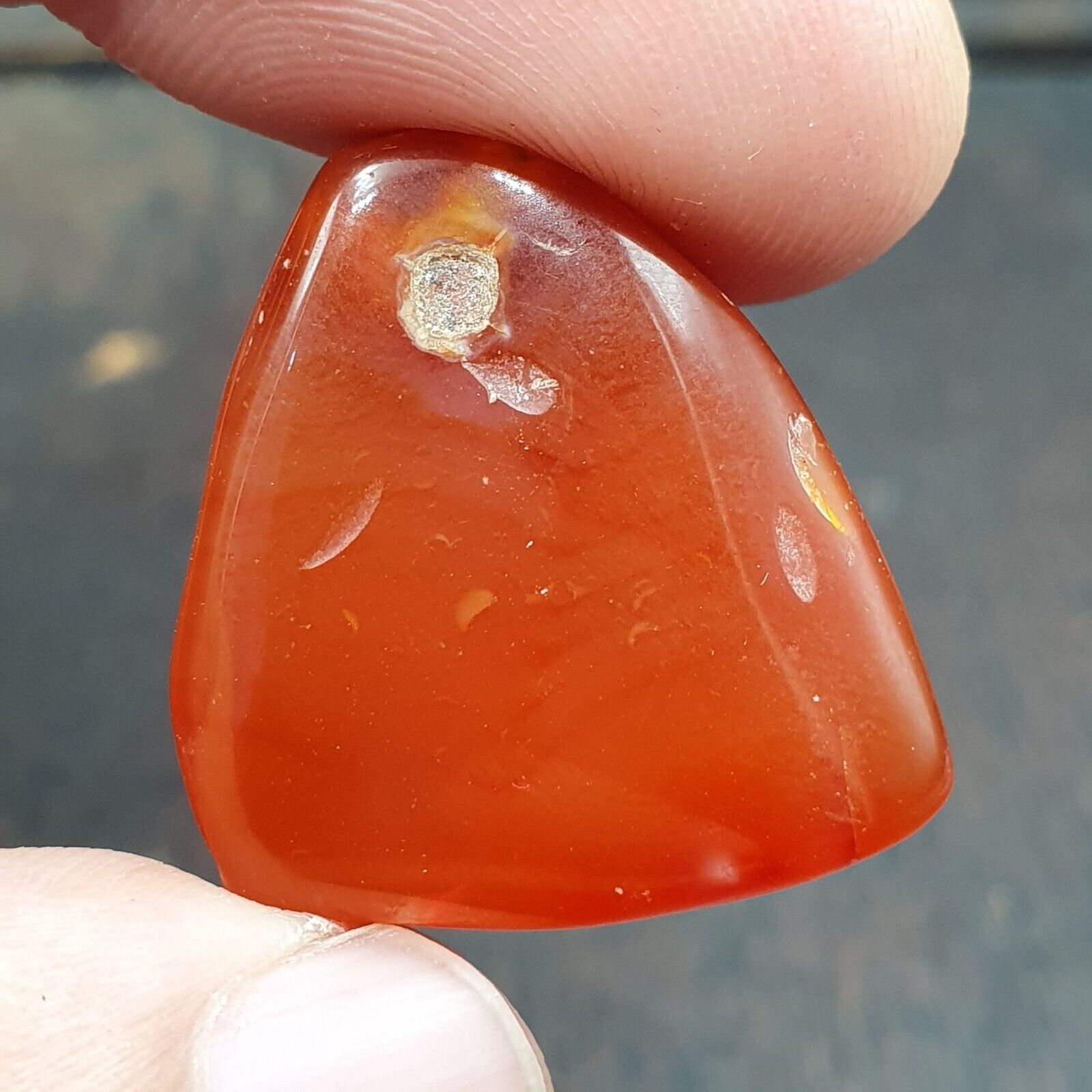 Carnelian Antique RED agate stone Bead Amulet pendant from Afghanistan
