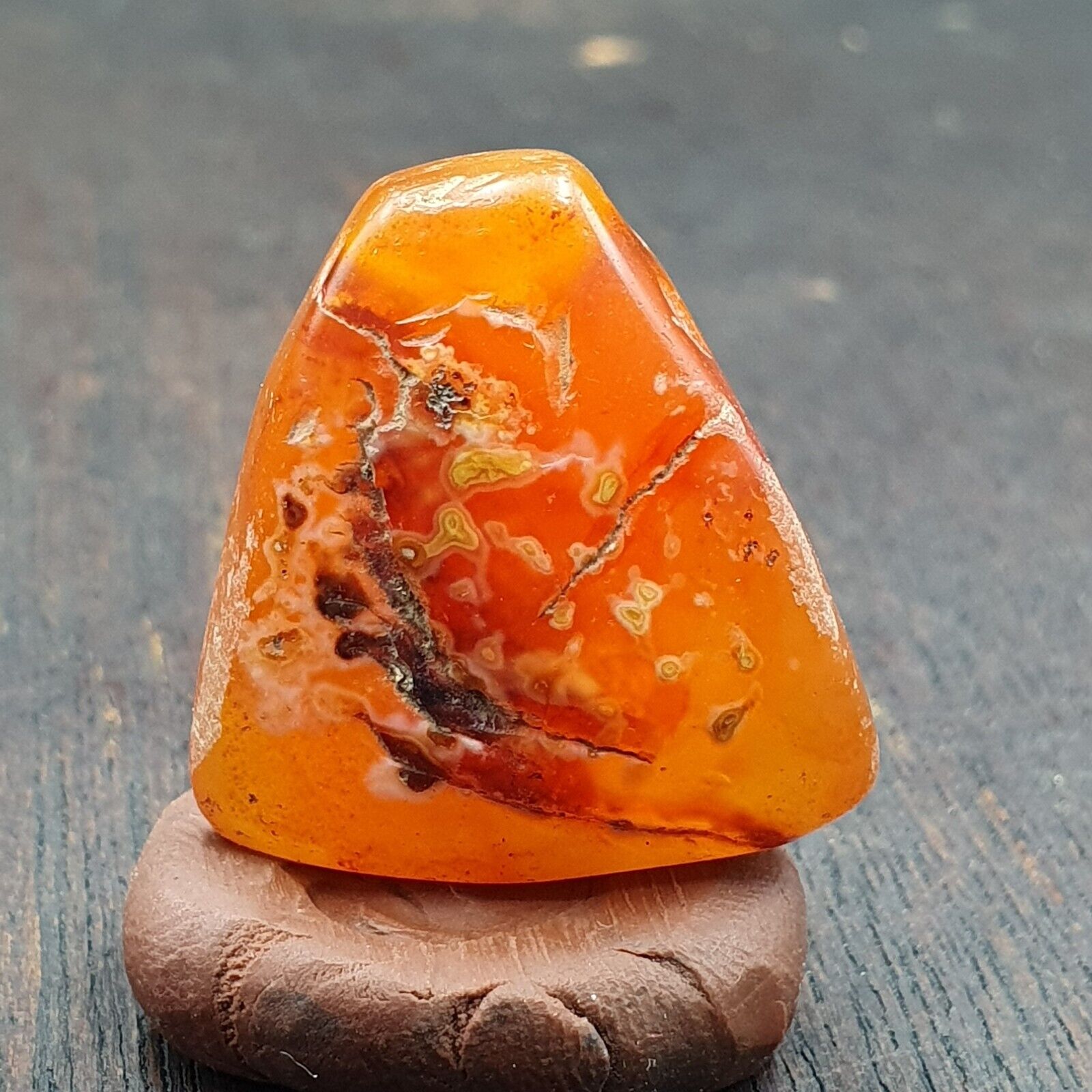 Very rare Khorasan Antique agate stone Bead Amulet from Afghanistan