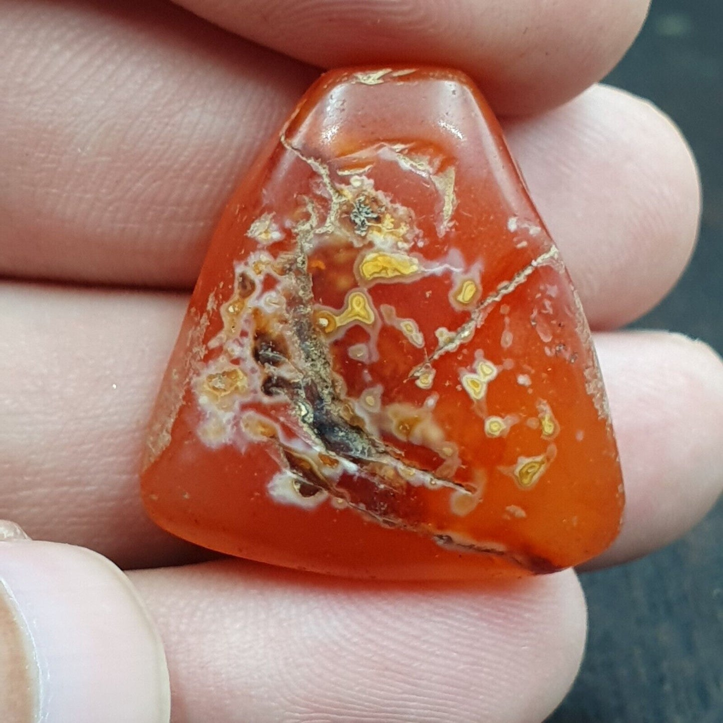 來自阿富汗的非常罕見的呼羅珊古董瑪瑙石珠護身符