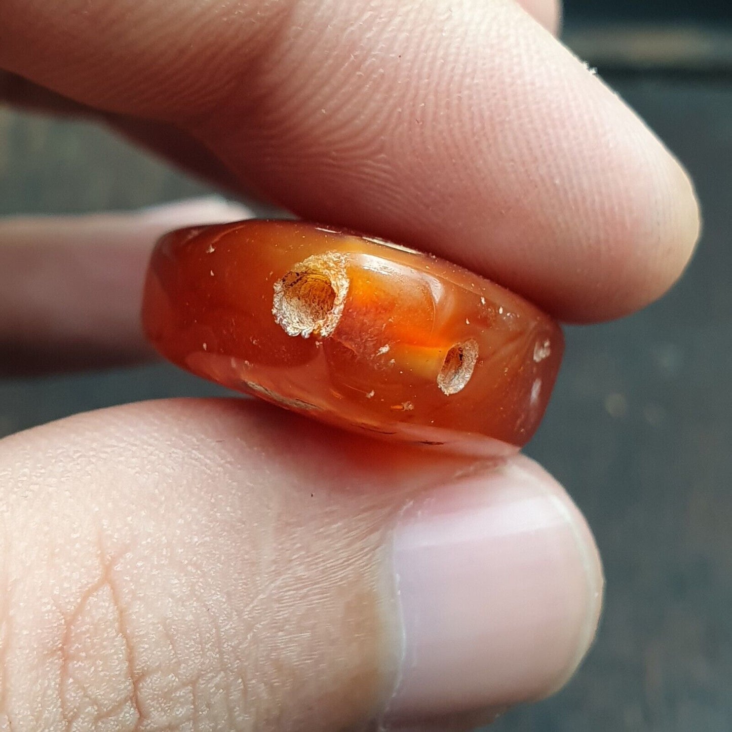 來自阿富汗的紅瑪瑙古董紅瑪瑙石珠護身符吊墜