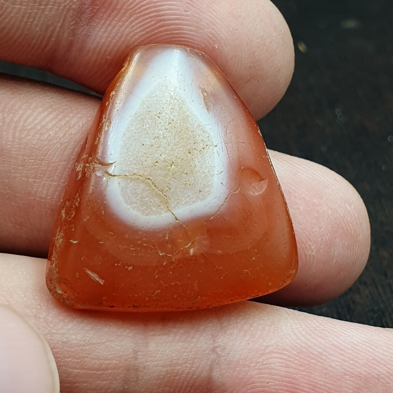Very rare Khorasan Antique agate stone Bead Amulet from Afghanistan