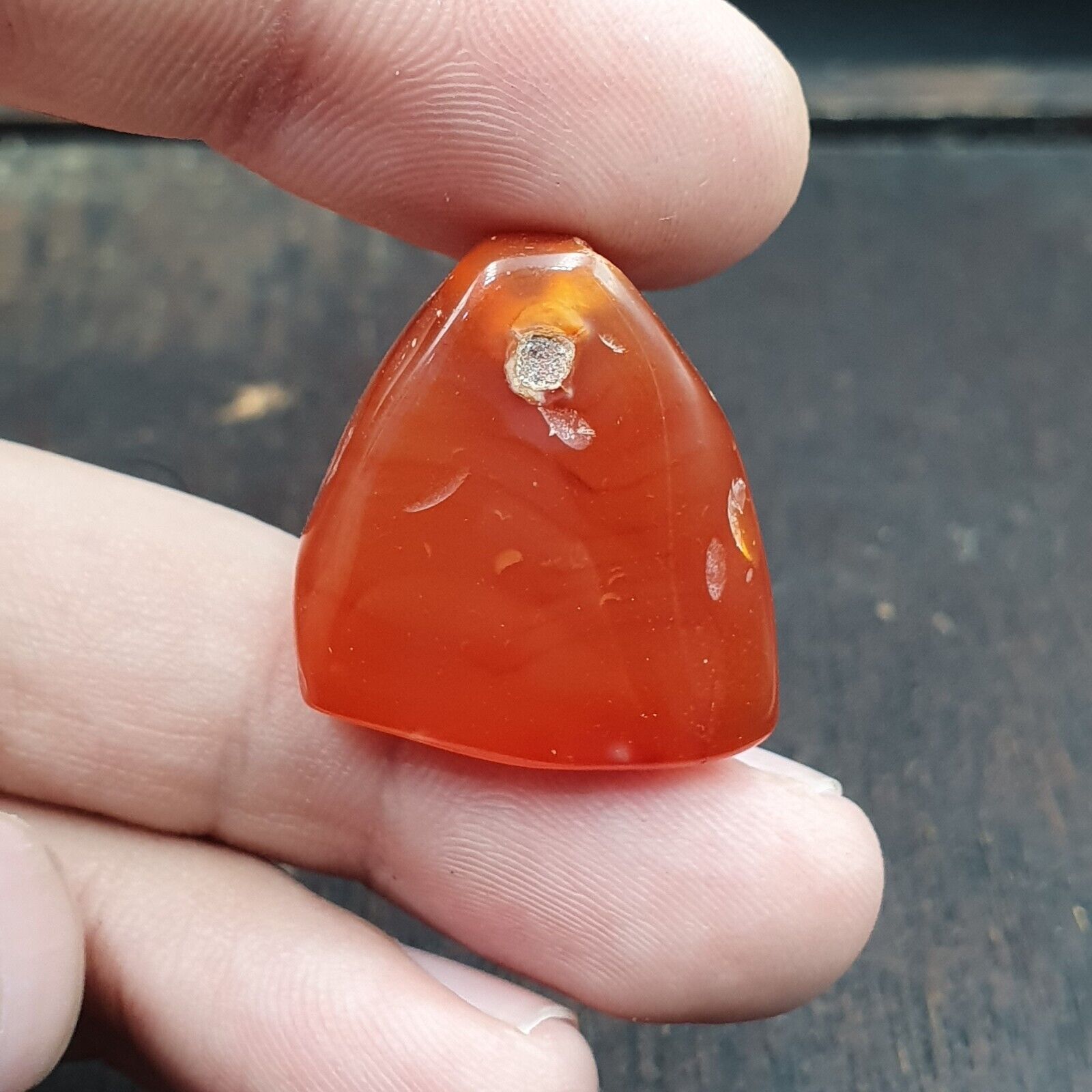 Carnelian Antique RED agate stone Bead Amulet pendant from Afghanistan