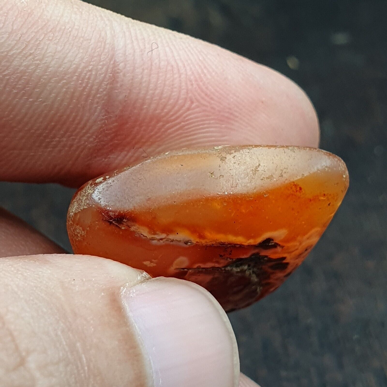 Very rare Khorasan Antique agate stone Bead Amulet from Afghanistan