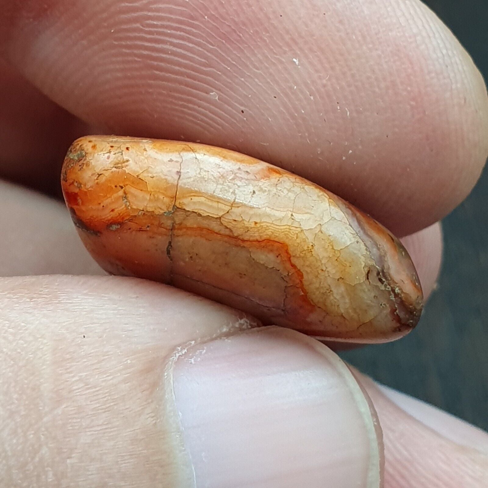 Very rare Ancient Khorasan Antique eye agate stone Bead Amulet