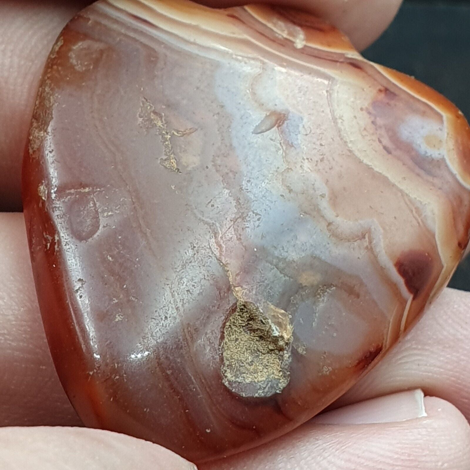 Amazing Ancient Antique Heart Shape Carnelian agate stone Bead Amulet