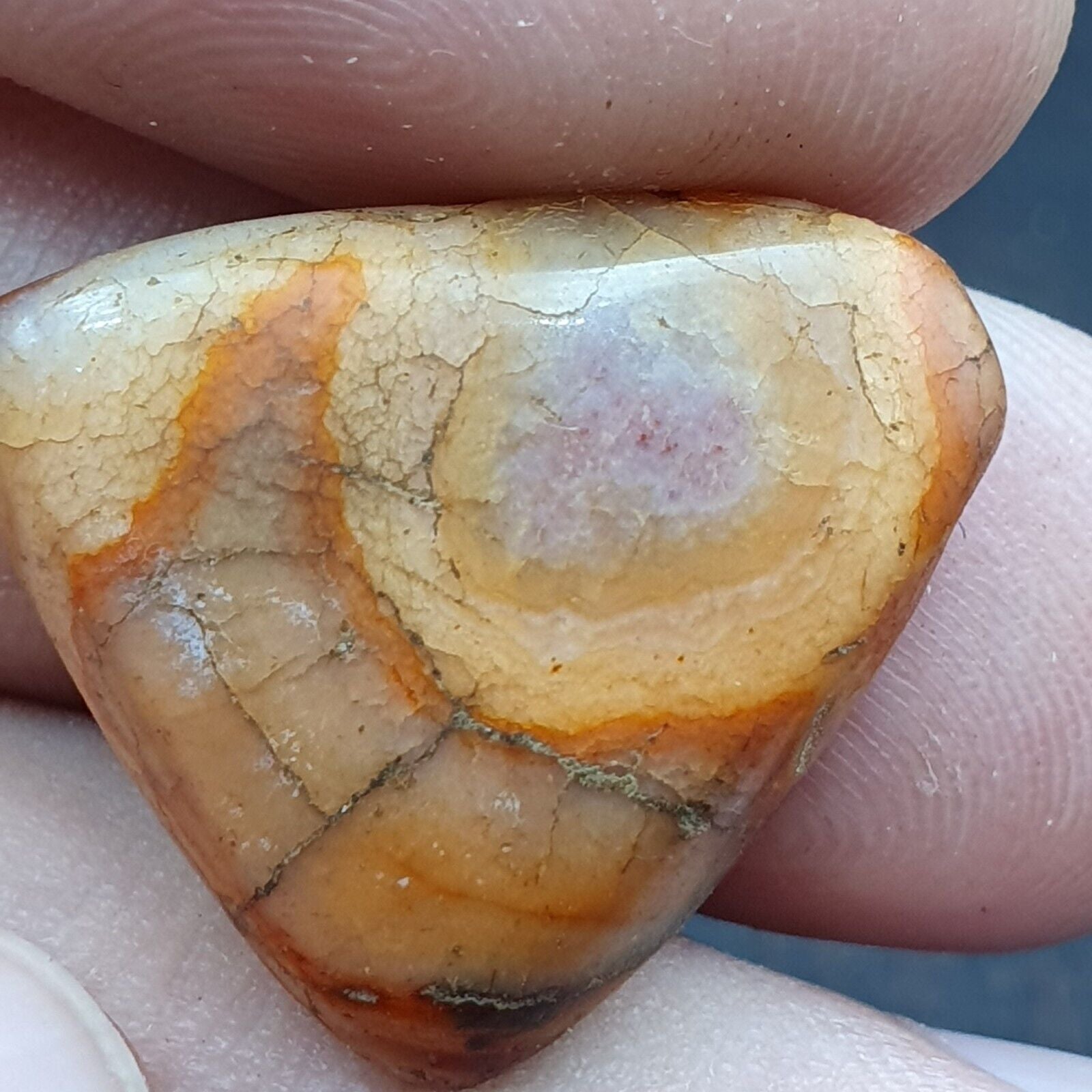 Very rare Ancient Khorasan Antique eye agate stone Bead Amulet