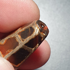 Beautiful HIMALAYAN Nepalese Tibetan South East Asian Etched Agate bead