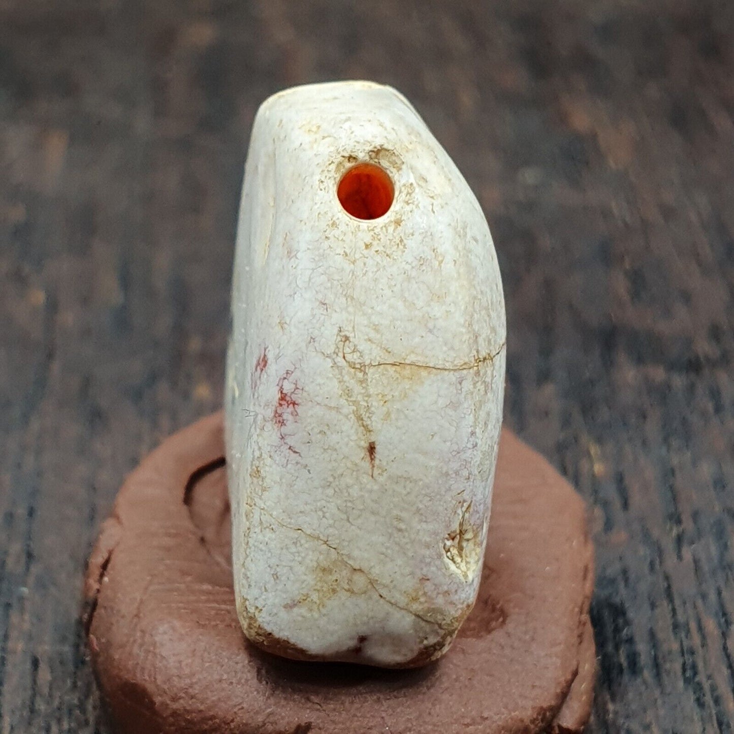 Karneol Antik ROTER Achat Stein Perlen Amulett Anhänger